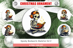 Spooky Bookworm Ornament Product Image 1
