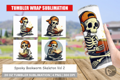 Spooky Bookworm Tumbler Product Image 1