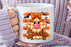 Spooky Bubblegum Ghost PNG, Cute Halloween Sublimation Product Image 4
