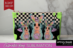 Spooky Bunny Halloween Cosmetic Bag Spooky Season Makeup Bag Product Image 1