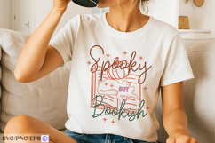 Spooky But Bookish Halloween Book Lover Quote Fun Autumn Product Image 2