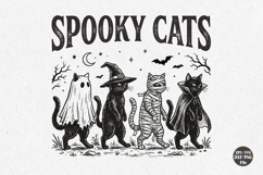 Spooky Cat Parody Halloween SVG,Funny Halloween Cat Shirt Product Image 1