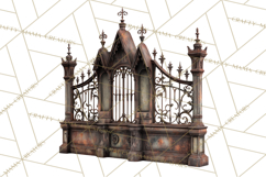 Spooky Circus Clip Art Png, Creepy Halloween Clipart Png Product Image 2
