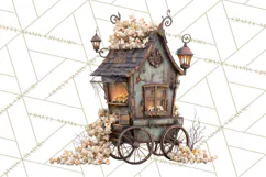 Spooky Circus Clip Art Png, Creepy Halloween Clipart Png Product Image 3
