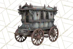 Spooky Circus Clip Art Png, Creepy Halloween Clipart Png Product Image 4