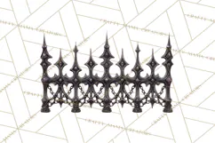 Spooky Circus Clip Art Png, Creepy Halloween Clipart Png Product Image 2