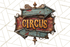 Spooky Circus Clip Art Png, Creepy Halloween Clipart Png Product Image 4
