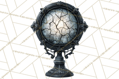 Spooky Circus Clip Art Png, Creepy Halloween Clipart Png Product Image 2