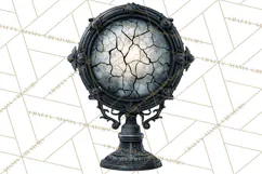 Spooky Circus Clip Art Png, Creepy Halloween Clipart Png Product Image 2