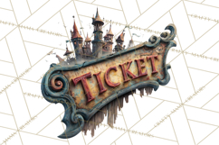 Spooky Circus Clip Art Png, Creepy Halloween Clipart Png Product Image 4