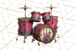 Spooky Circus Clip Art Png, Creepy Halloween Clipart Png Product Image 2