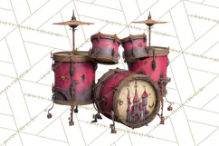 Spooky Circus Clip Art Png, Creepy Halloween Clipart Png Product Image 2