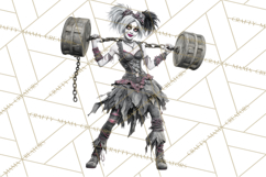 Spooky Circus Clip Art Png, Creepy Halloween Clipart Png Product Image 3