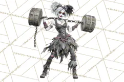 Spooky Circus Clip Art Png, Creepy Halloween Clipart Png Product Image 3
