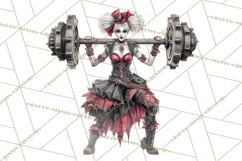Spooky Circus Clip Art Png, Creepy Halloween Clipart Png Product Image 4