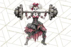 Spooky Circus Clip Art Png, Creepy Halloween Clipart Png Product Image 4