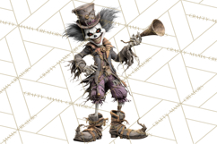 Spooky Circus Clip Art Png, Creepy Halloween Clipart Png Product Image 5