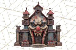Spooky Circus Clip Art Png, Creepy Halloween Clipart Png Product Image 4