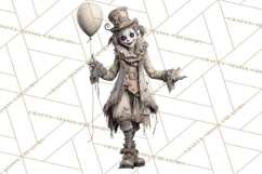 Spooky Circus Clip Art Png, Creepy Halloween Clipart Png Product Image 5