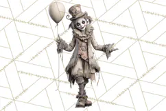 Spooky Circus Clip Art Png, Creepy Halloween Clipart Png Product Image 5
