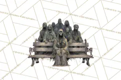 Spooky Circus Clip Art Png, Creepy Halloween Clipart Png Product Image 3