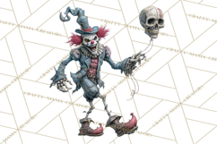 Spooky Circus Clip Art Png, Creepy Halloween Clipart Png Product Image 3