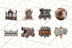 Spooky Circus Clip Art Png, Creepy Halloween Clipart Png Product Image 5