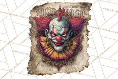 Spooky Circus Clip Art Png, Creepy Halloween Clipart Png Product Image 2