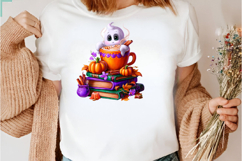 Spooky Coffee &amp; Books Clipart Product Image 4