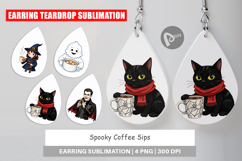 Earring Spooky Coffee Sips Product Image 1