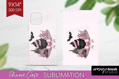 Spooky Cupcake Cute Phone Case PNG Pink Halloween Case PNG Product Image 1