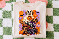 Spooky Dachshund Png, Halloween Wiener Dog Ghost PNG Product Image 2