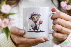 Spooky Doll Sublimation Clipart Product Image 3