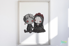 Spooky Doll Sublimation Clipart Product Image 5