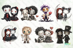 Spooky Doll Sublimation Bundle Clipart Product Image 4