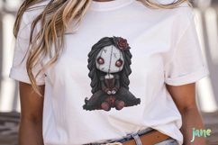 Spooky Doll Sublimation Clipart Product Image 2
