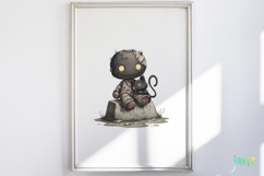 Spooky Doll Sublimation Clipart Product Image 5
