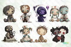 Spooky Doll Sublimation Bundle Clipart Product Image 5