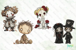 Spooky Doll Sublimation Clipart Product Image 1