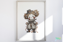Spooky Doll Sublimation Clipart Product Image 5