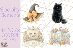 Spooky Props and Elements PNG, Halloween Clip Art Product Image 1