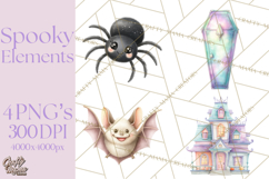 Spooky Props and Elements PNG, Halloween Clip Art Product Image 1