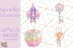 Spooky Props and Elements PNG, Halloween Clip Art Product Image 1
