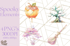 Spooky Props and Elements PNG, Halloween Clip Art Product Image 1