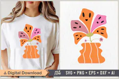 Spooky Flower SVG | Halloween PNG | Halloween Clipart Product Image 1