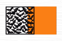 Spooky Flying Bats Pattern Wall Art Cut File Design Product Image 3
