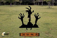 Garden Halloween decor Laser Cut. Halloween design SVG. Product Image 1