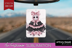 Spooky Ghost Cute Air Freshener PNG Pink Halloween PNG Product Image 1