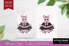 Spooky Ghost Cute Phone Case PNG Pink Halloween Case PNG Product Image 1