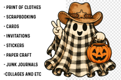 Spooky Ghost Friends Halloween PNG, Halloween PNG, Boo PNG Product Image 3